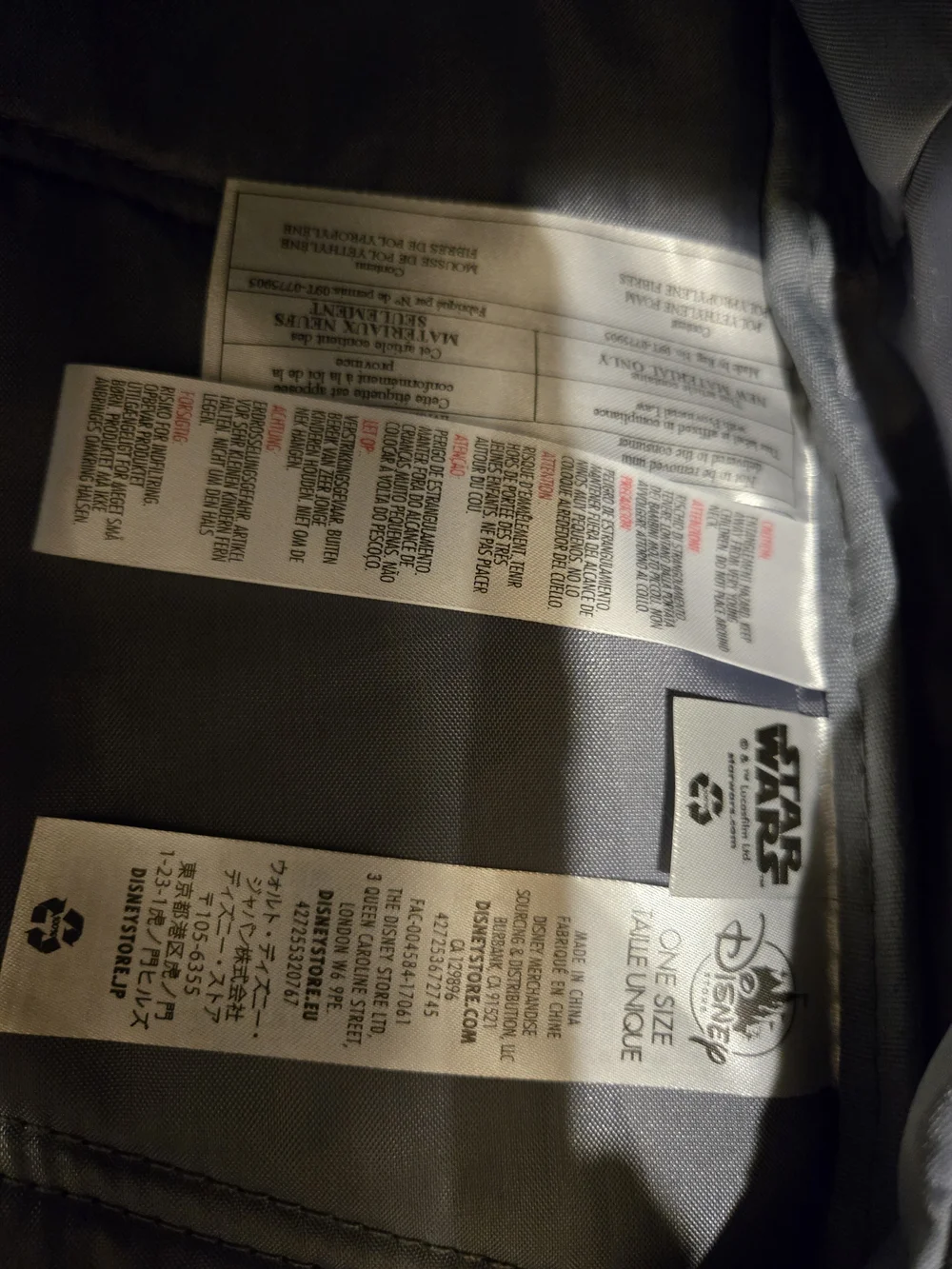 The Disney Store - Star Wars Kids Backpack - EUC